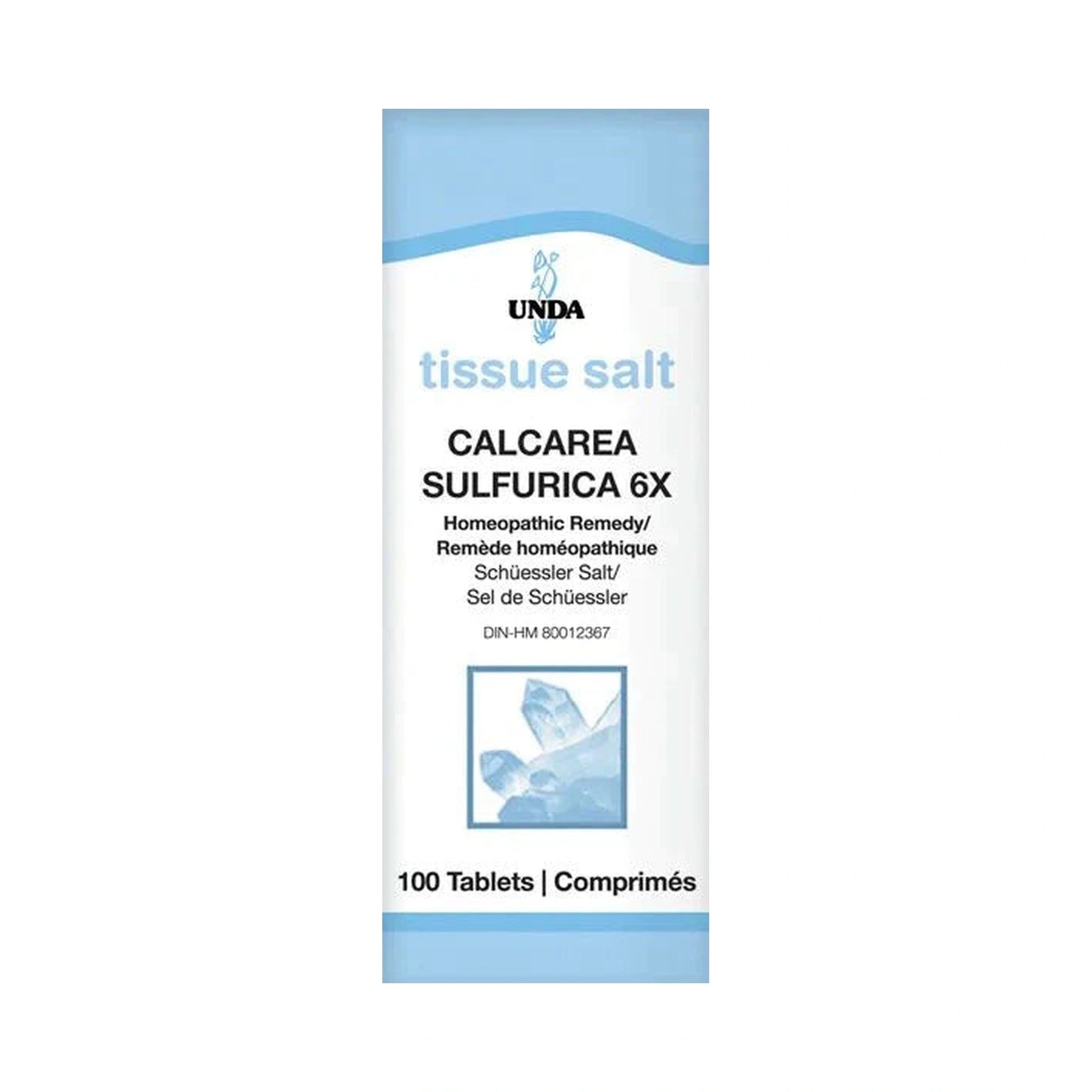 UNDA Calcarea Sulfurica 6X 100 Tablets