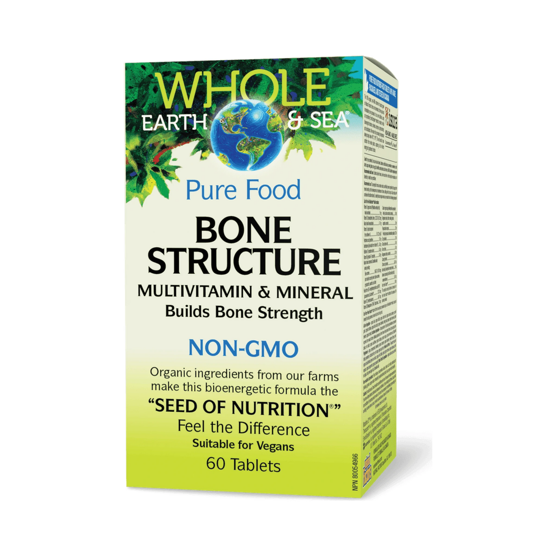 Whole Earth & Sea Bone Structure Multivitamin & Mineral 60 Tablets
