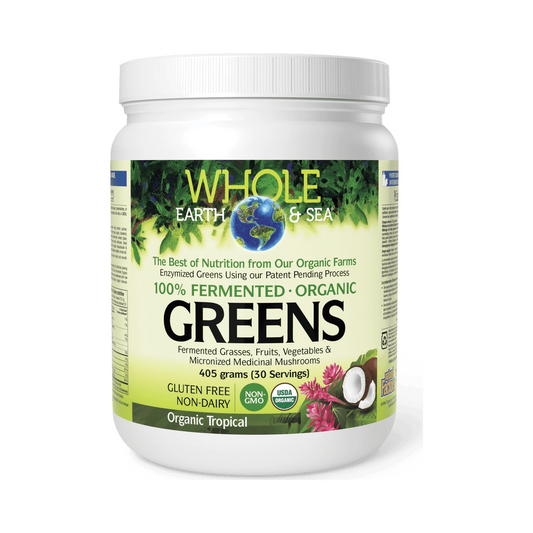 Whole Earth & Sea Fermented Organic Greens Organic Tropical 405g