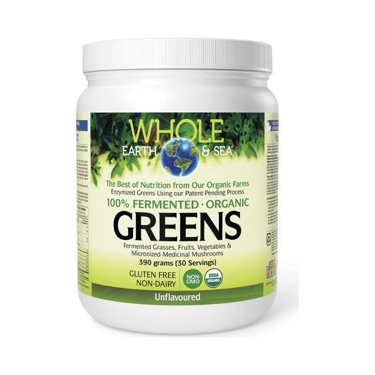 Whole Earth & Sea Fermented Organic Greens Unflavoured 390g