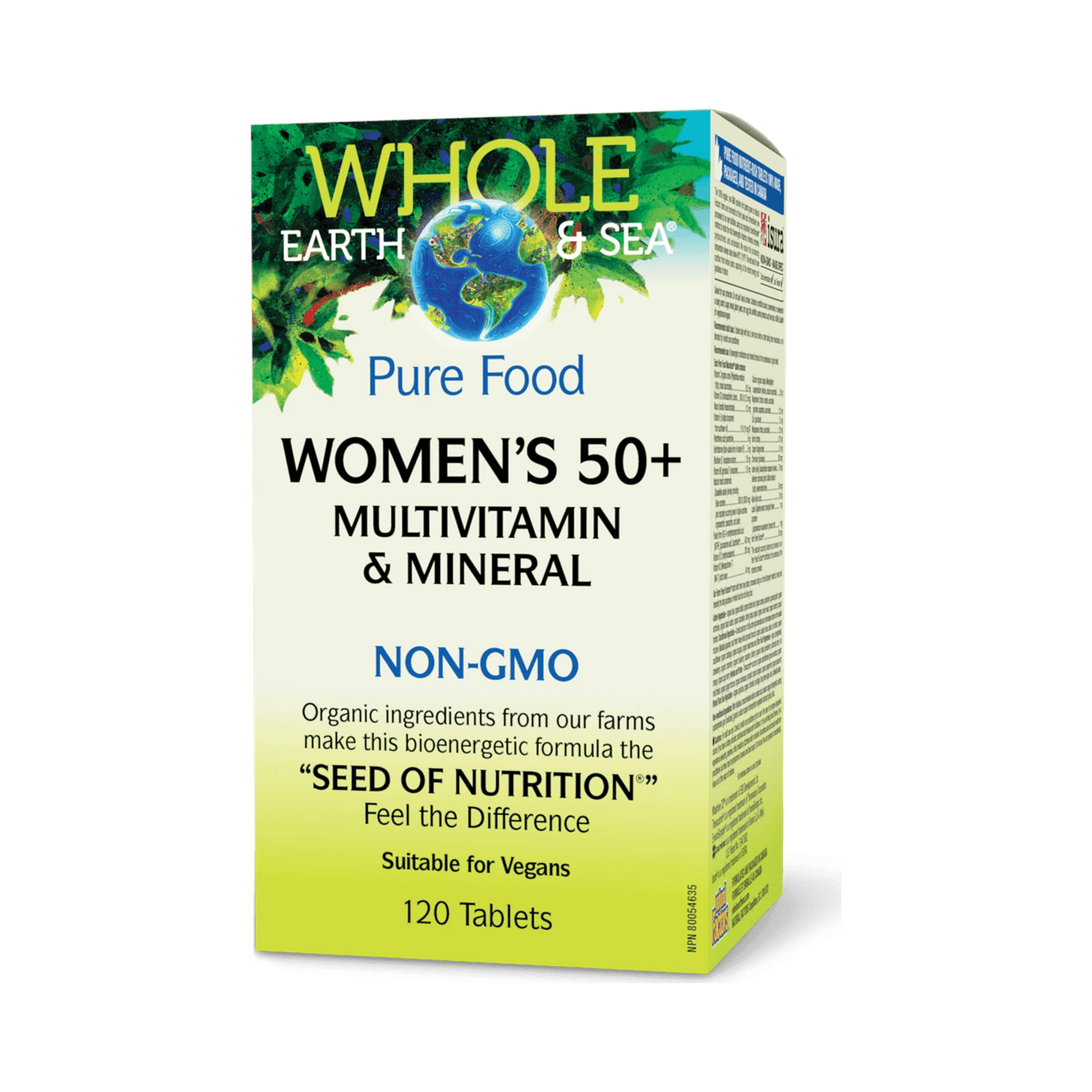 Whole Earth & Sea Women’s 50+ Multivitamin & Mineral 120 Tablets