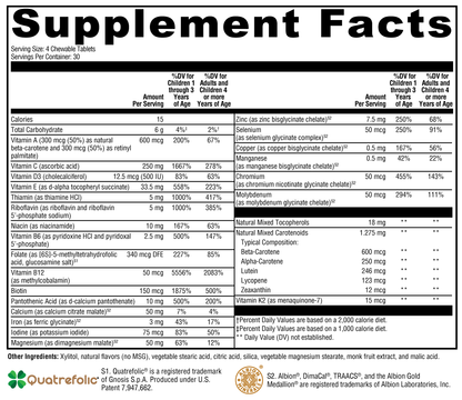 Xymogen ActivNutrients Chewable Mixed Berry 120 Tablets