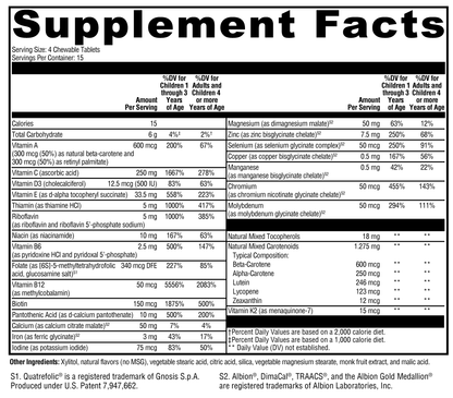 Xymogen ActivNutrients Chewable Mixed Berry 60 Tablets
