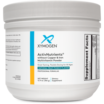 Xymogen ActivNutrients without Copper & Iron Multivitamin Powder Fruit Punch 366g