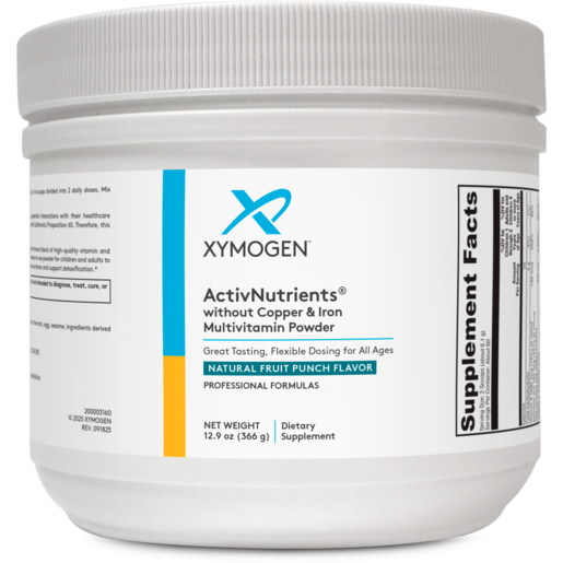 Xymogen ActivNutrients without Copper & Iron Multivitamin Powder Fruit Punch 366g