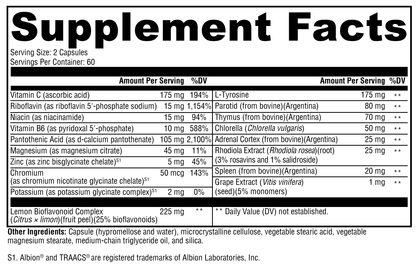 Xymogen Adrenal Manager 120 Capsules