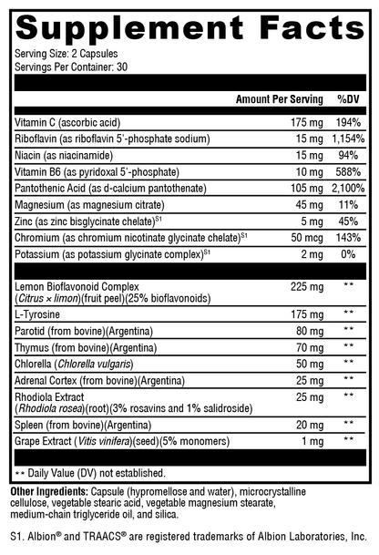 Xymogen Adrenal Manager 60 Capsules