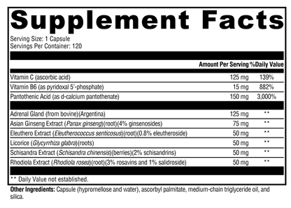 Xymogen Adrenaliv 120 Capsules