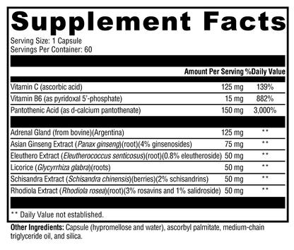 Xymogen Adrenaliv 60 Capsules