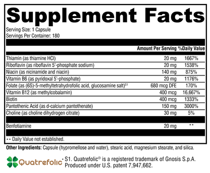 Xymogen B Activ 180 Capsules