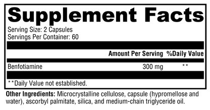 Xymogen Benfotiamine 120 Capsules