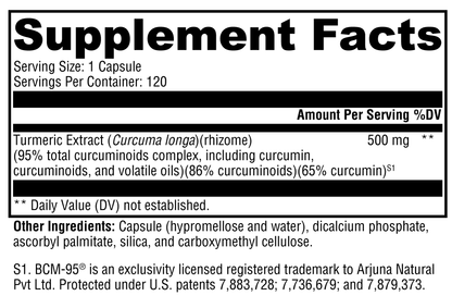 Xymogen CurcuPlex-95 120 Capsules