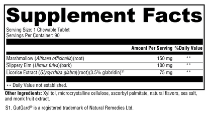 Xymogen GI Soothe Chocolate 90 Tablets