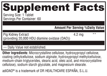 Xymogen HistDAO 60 Tablets