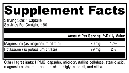 Xymogen K-Mg Citrate 60 Capsules