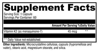 Xymogen K2-45 60 Capsules