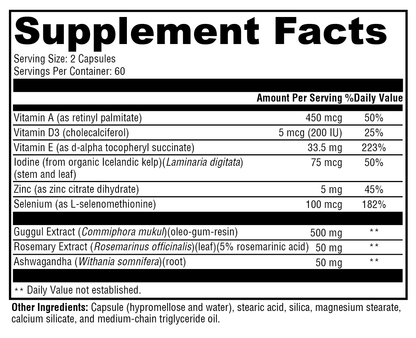 Xymogen MedCaps T3 120 Capsules