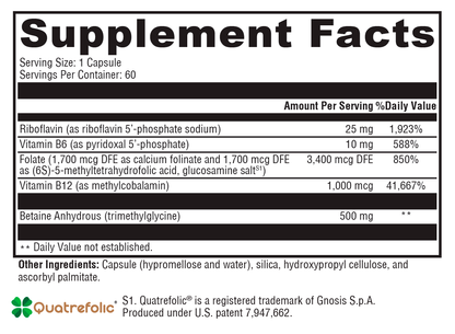 Xymogen Methyl Protect 60 Capsules