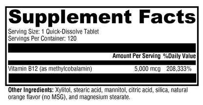 Xymogen Methylcobalamin 120 Tablets