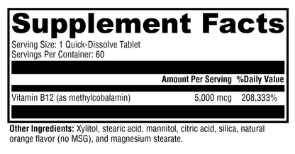 Xymogen Methylcobalamin 60 Tablets
