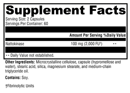 Xymogen Nattokinase 120 Capsules