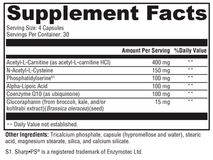 Xymogen NeuroActives BrainSustain 120 Capsules