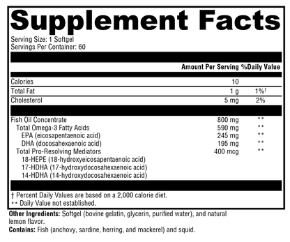 Xymogen OmegaPure PRM 60 Softgels