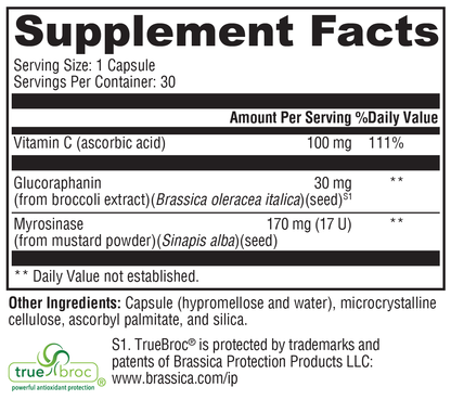 Xymogen OncoPLEX Plus Myrosinase 30 Capsules