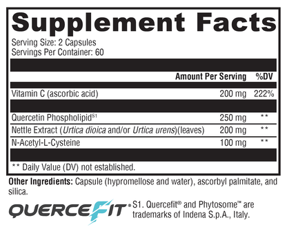 Xymogen Quercetin 20 Plus 120 Capsules