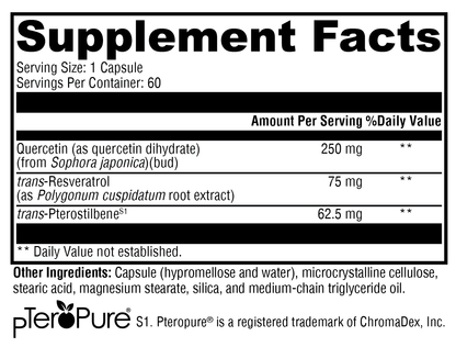 Xymogen Resveratin Plus 60 Capsules