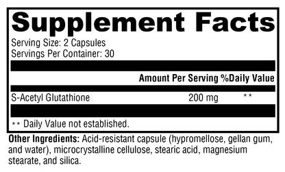 Xymogen S-Acetyl Glutathione 60 Capsules
