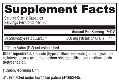 Xymogen Saccharomycin 10B 60 Capsules