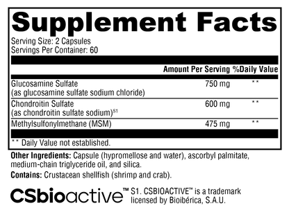 Xymogen SynovX Recovery 120 Capsules