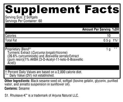 Xymogen SynovX Relief 120 Softgels