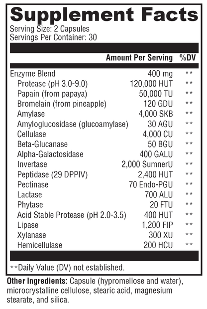 Xymogen XymoZyme 60 Capsules