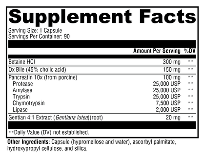 Xymogen XymoZyme HCL 90 Capsules