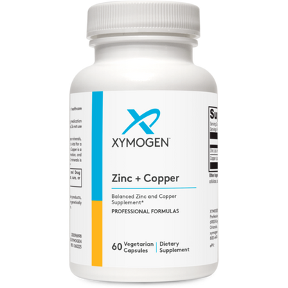 Xymogen Zinc + Copper 60 Capsules