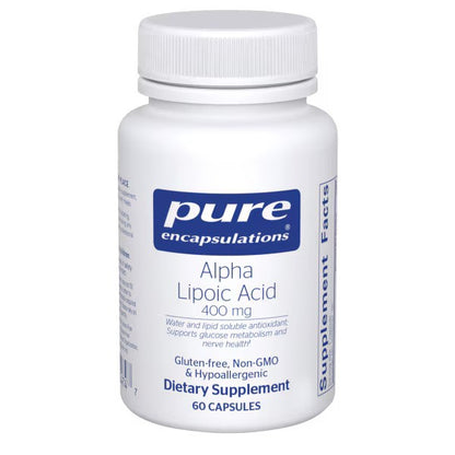 Pure Encapsulations Alpha Lipoic Acid 400mg 60 Capsules