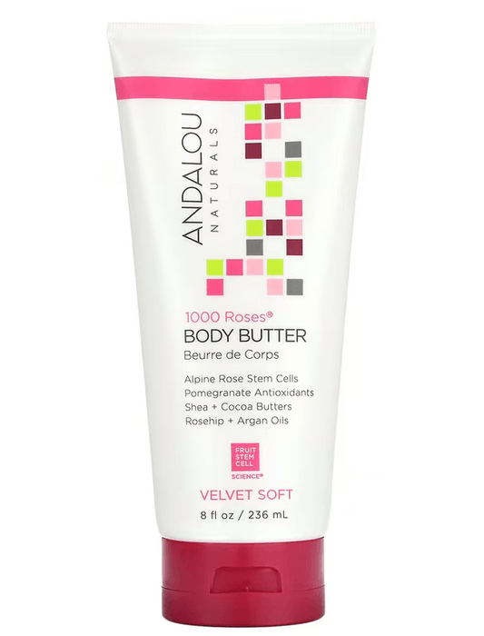 Andalou Naturals 1000 Roses Velvet Soft Body Butter 236mL