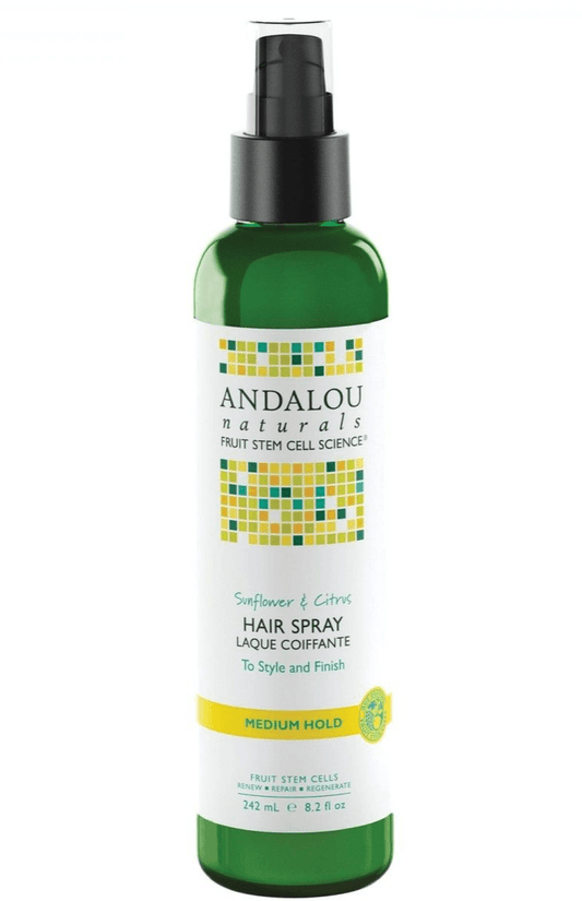 Andalou Naturals Brilliant Shine Hair Spray Sunflower & Citrus 242mL
