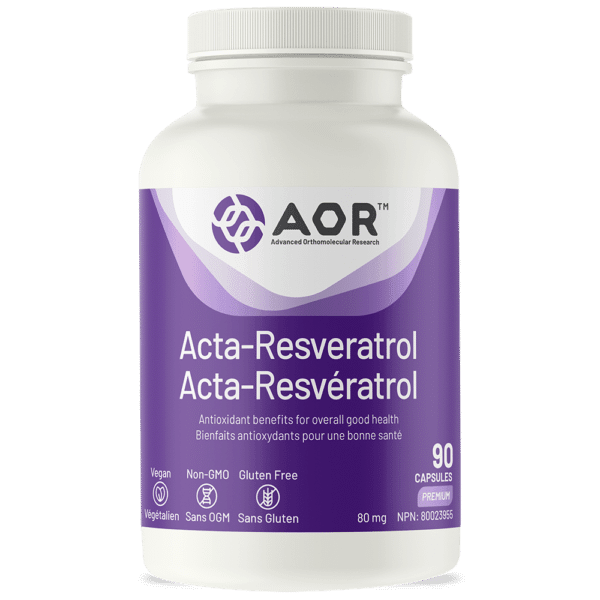 AOR Acta-Resveratrol 90 Capsules - Wellness Supplement