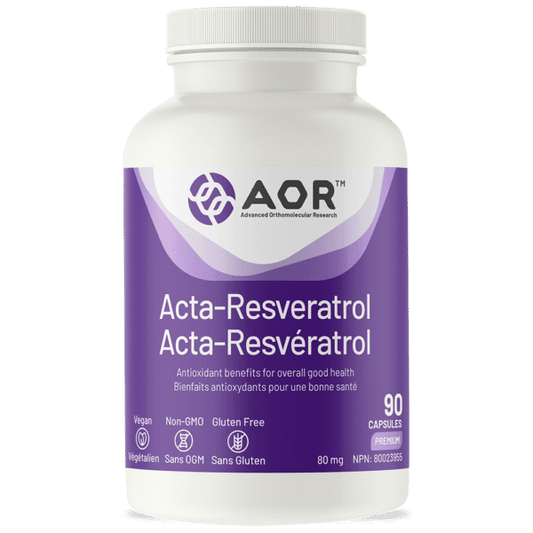 AOR Acta-Resveratrol 90 Capsules - Wellness Supplement