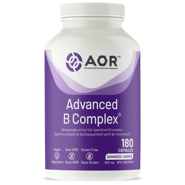 AOR Advanced B Complex 180 Capsules - Wellness Supplement