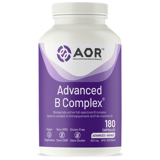 AOR Advanced B Complex 180 Capsules - Wellness Supplement