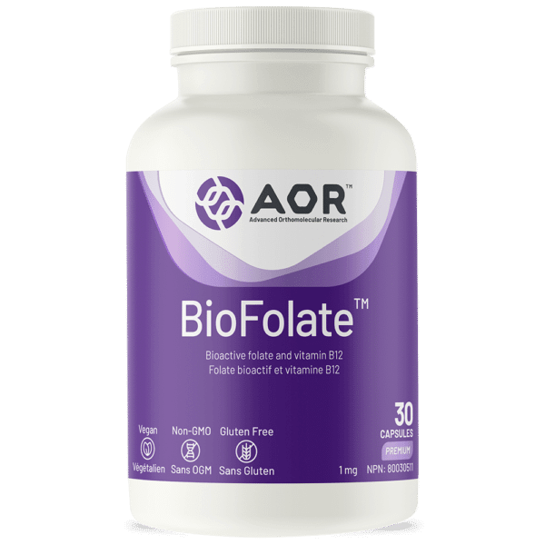 AOR BioFolate 30 Capsules 