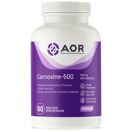 AOR Carnosine-500 60 Capsules - Wellness Supplement