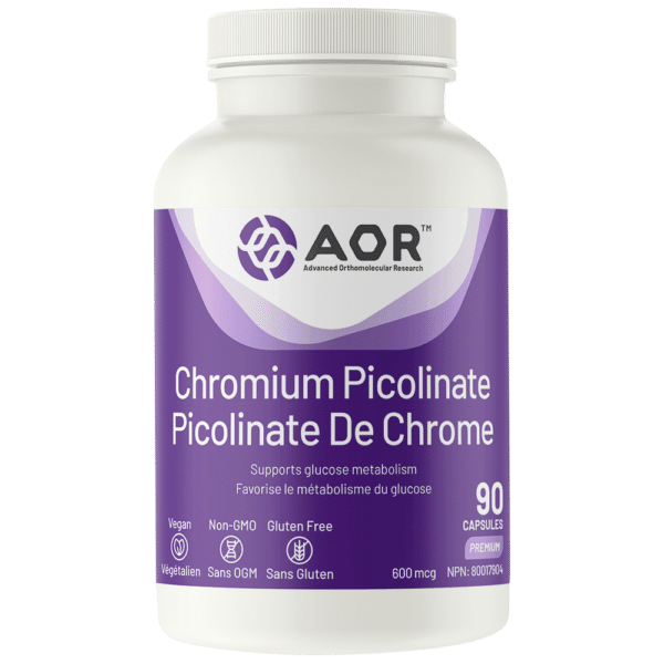 AOR Chromium Picolinate 90 Capsules - Wellness Supplement