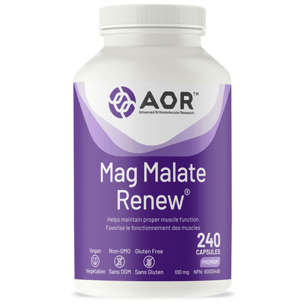 AOR Mag Malate Renew 240 Capsules 