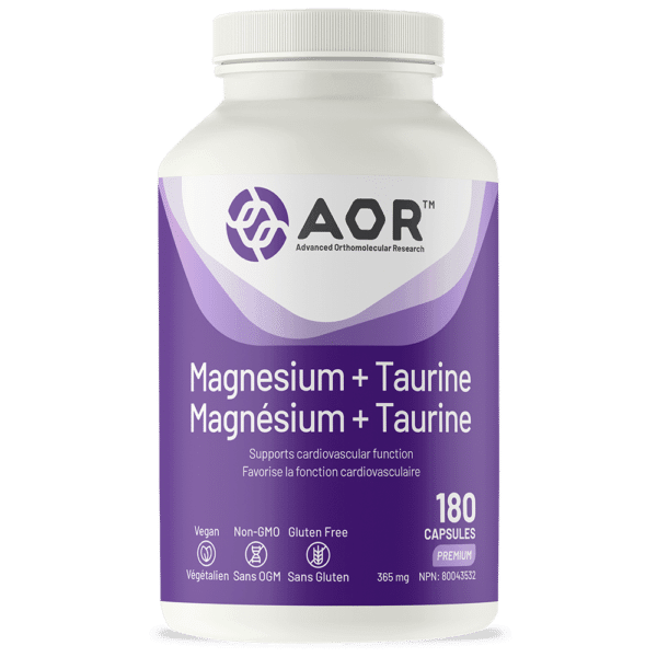 AOR Magnesium + Taurine 180 Capsules 