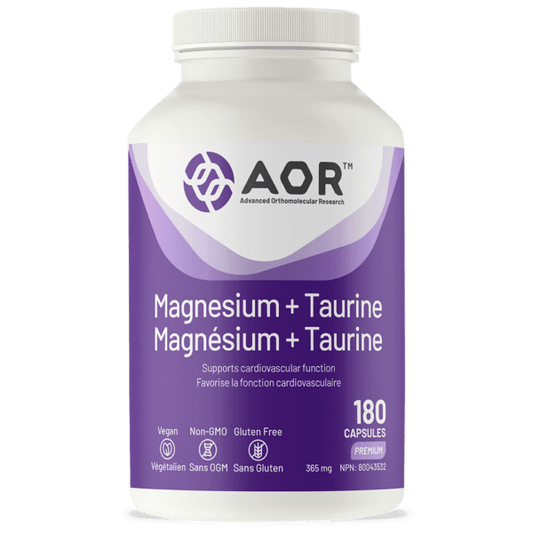AOR Magnesium + Taurine 180 Capsules 